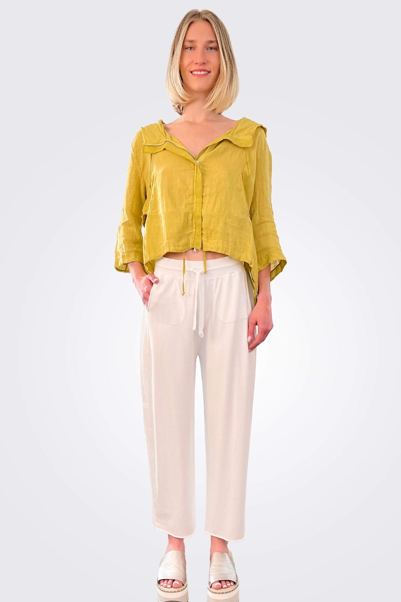 Pocket Trousers - White by Tandem | 25 South Boutiques