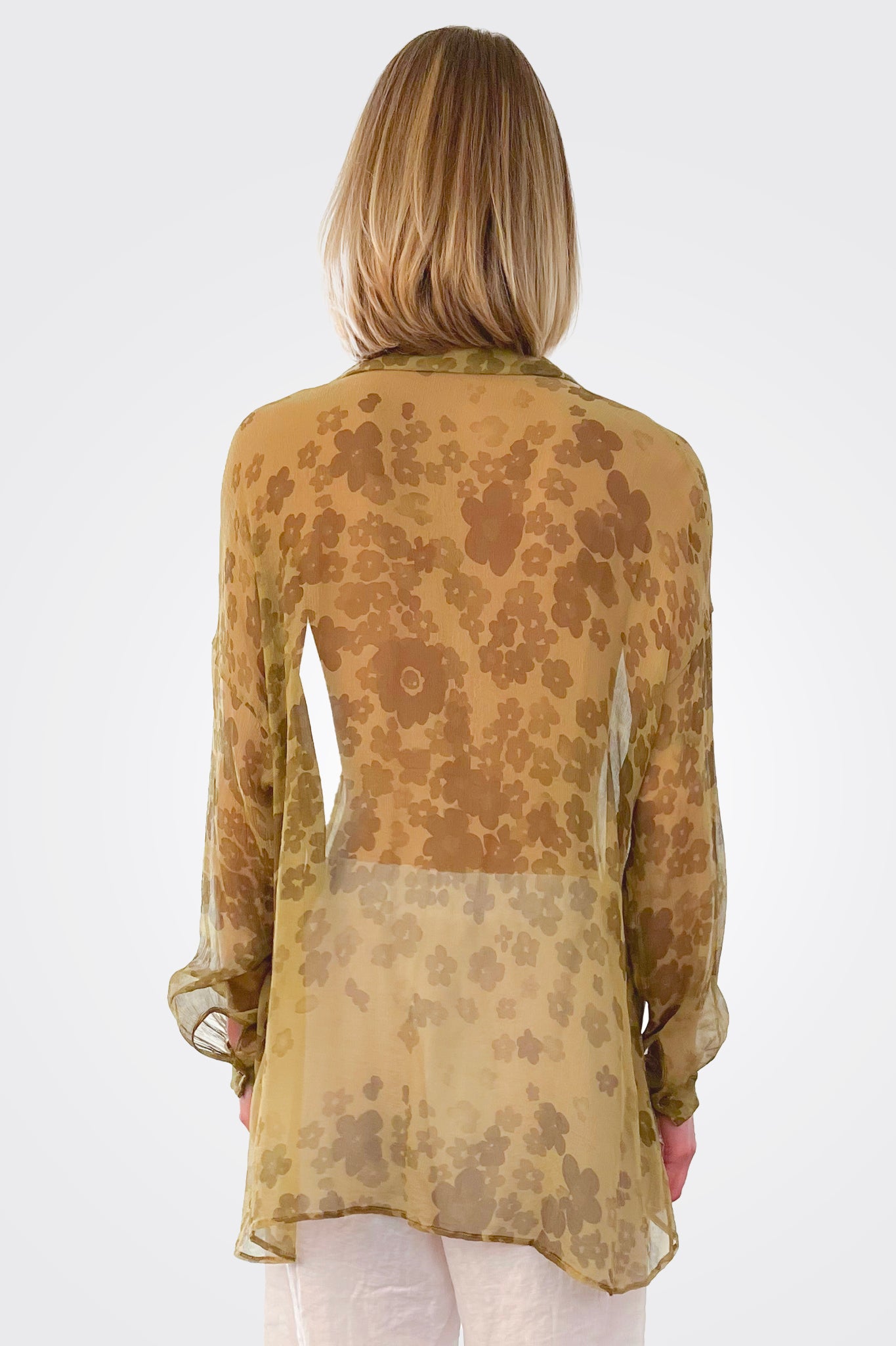 Hi Low Pattern Blouse - Oil by Tandem — alternate view