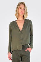 Button Down Tie Shirt - Forest by Transit Par-Such | 25 South Boutiques