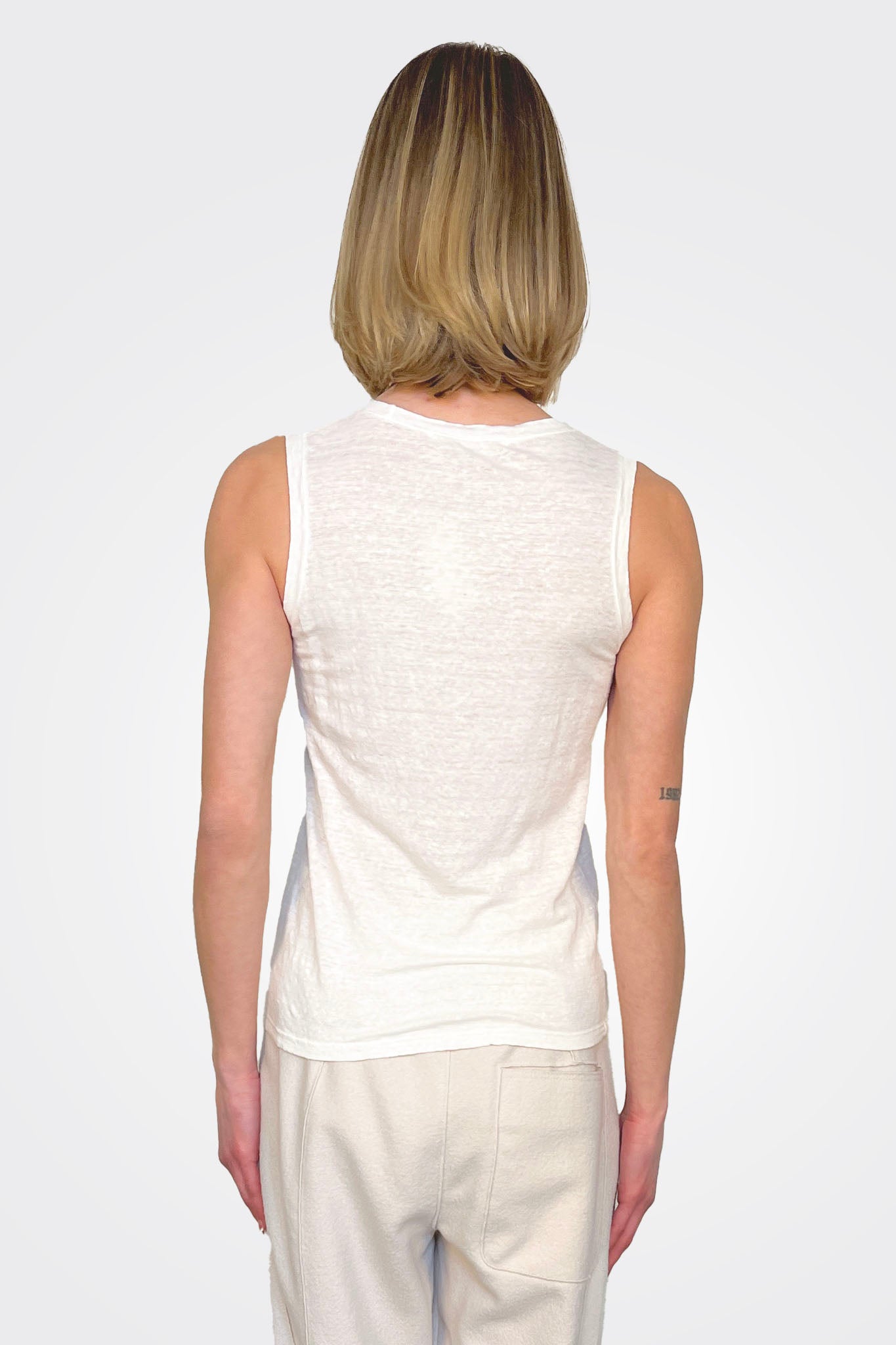V Neck Tank - White by Transit Par-Such — alternate view