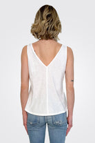 Scarlett V Tank - White by Michael Stars — alternate view