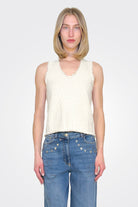 Tricot Tank Top - Panna by Seventy Venezia | 25 South Boutiques