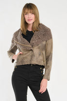 Wylder Shearling Jacket - Taupe by Marrakech | 25 South Boutiques