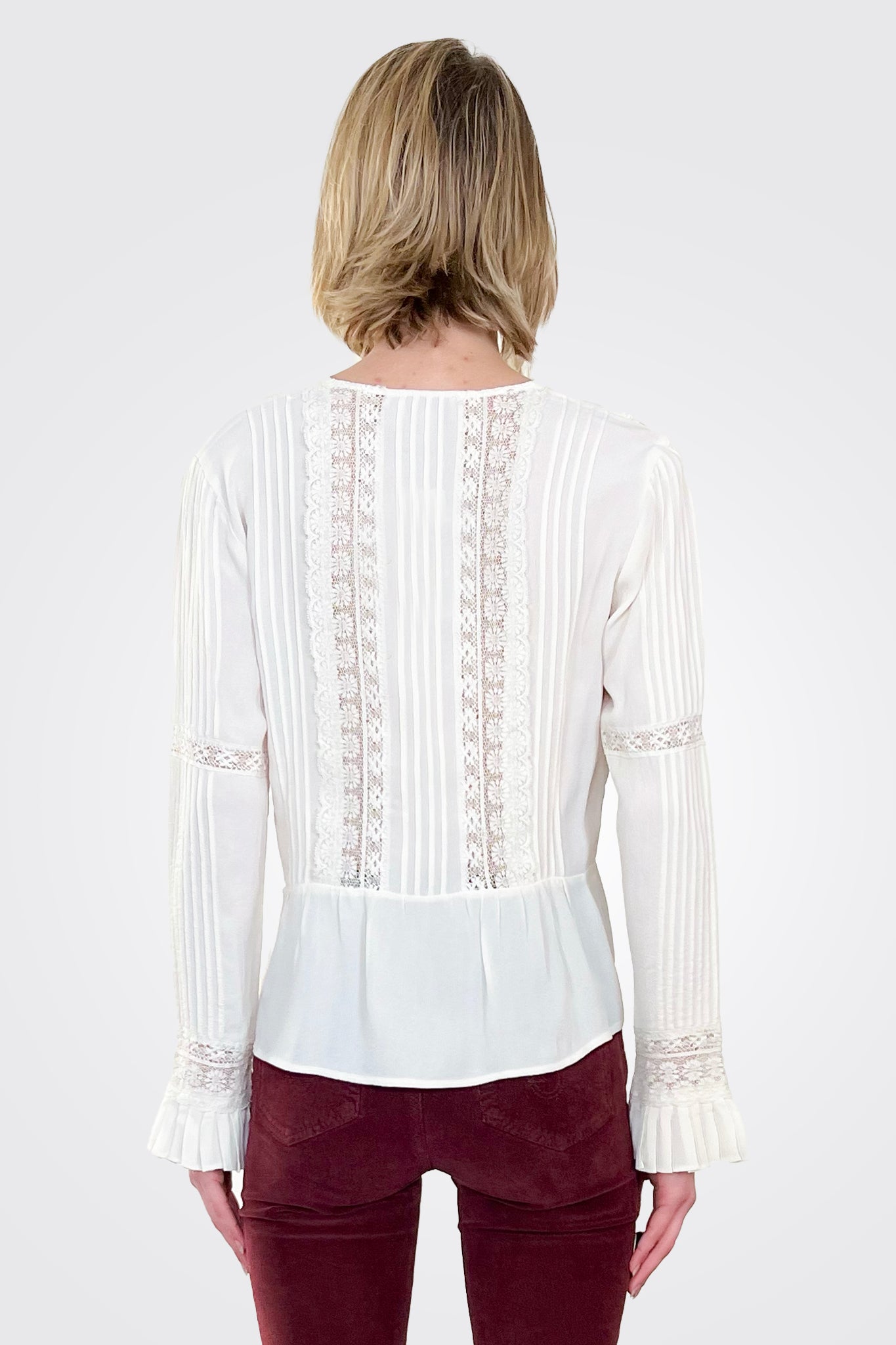 Lizze Blouse - Soft Light Beige by T.ba — alternate view