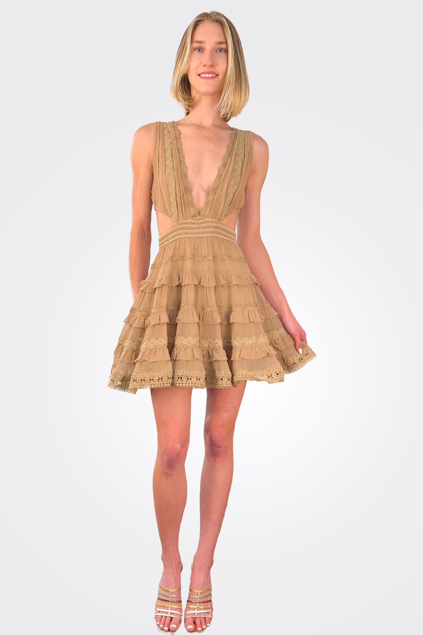 Tessa Mini Dress - Tan by Rococo Sand | 25 South Boutiques