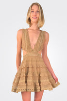 Tessa Mini Dress - Tan by Rococo Sand — alternate view