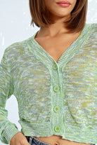 Textured Cardigan - Green by Molly Bracken — alternate view