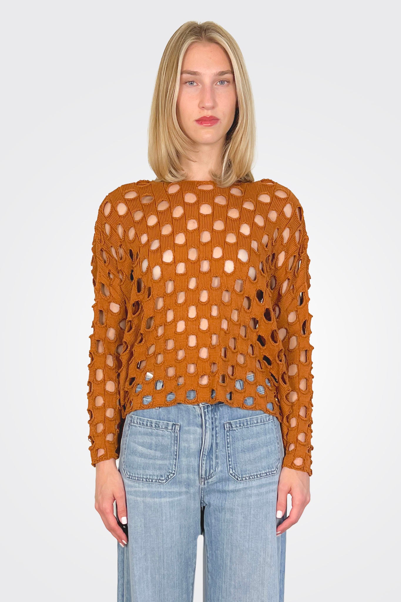 Lula Cutout Pullover - Toffee by Shannon Passero | 25 South Boutiques