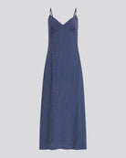 The Rosetta Dress - Midnight Blue Polka Dot by Solid & Striped — view 5