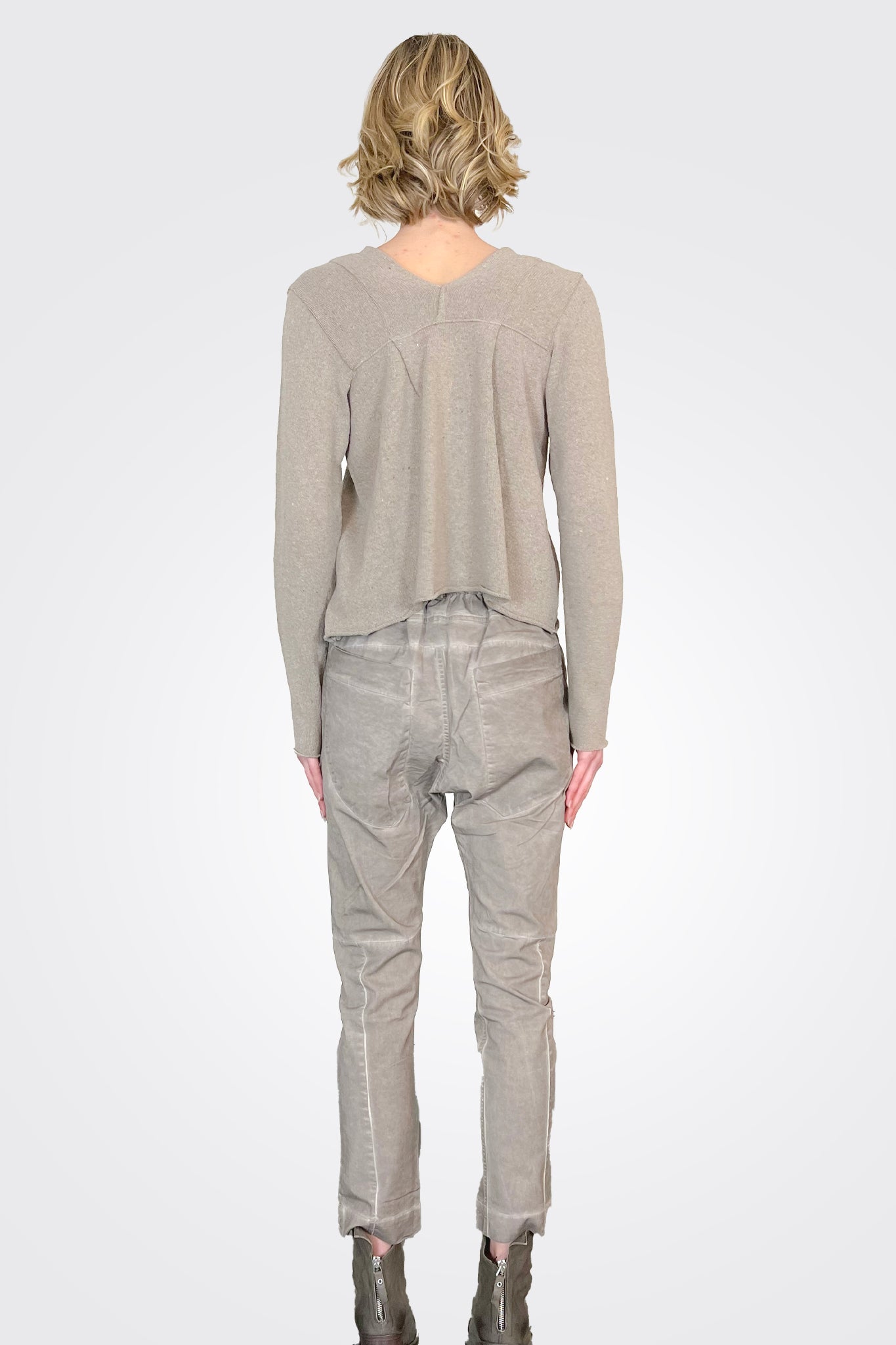 Tibble Slim Fit Pants - Beige Old Dye by Studio B3 — view 3