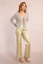Tieable Mesh Bolero - Off White by Molly Bracken — view 5