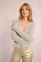 Tieable Mesh Bolero - Off White by Molly Bracken — alternate view