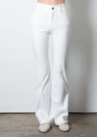 Timothy Tech Stretch Jean Flare Pant - White by Elaine Kim | 25 South Boutiques