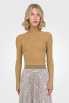 Lurex Turtleneck - Oro by Forte Forte — alternate view