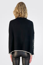 Two Tone Stitched Pullover - Black / White by Banana Blue — alternate view