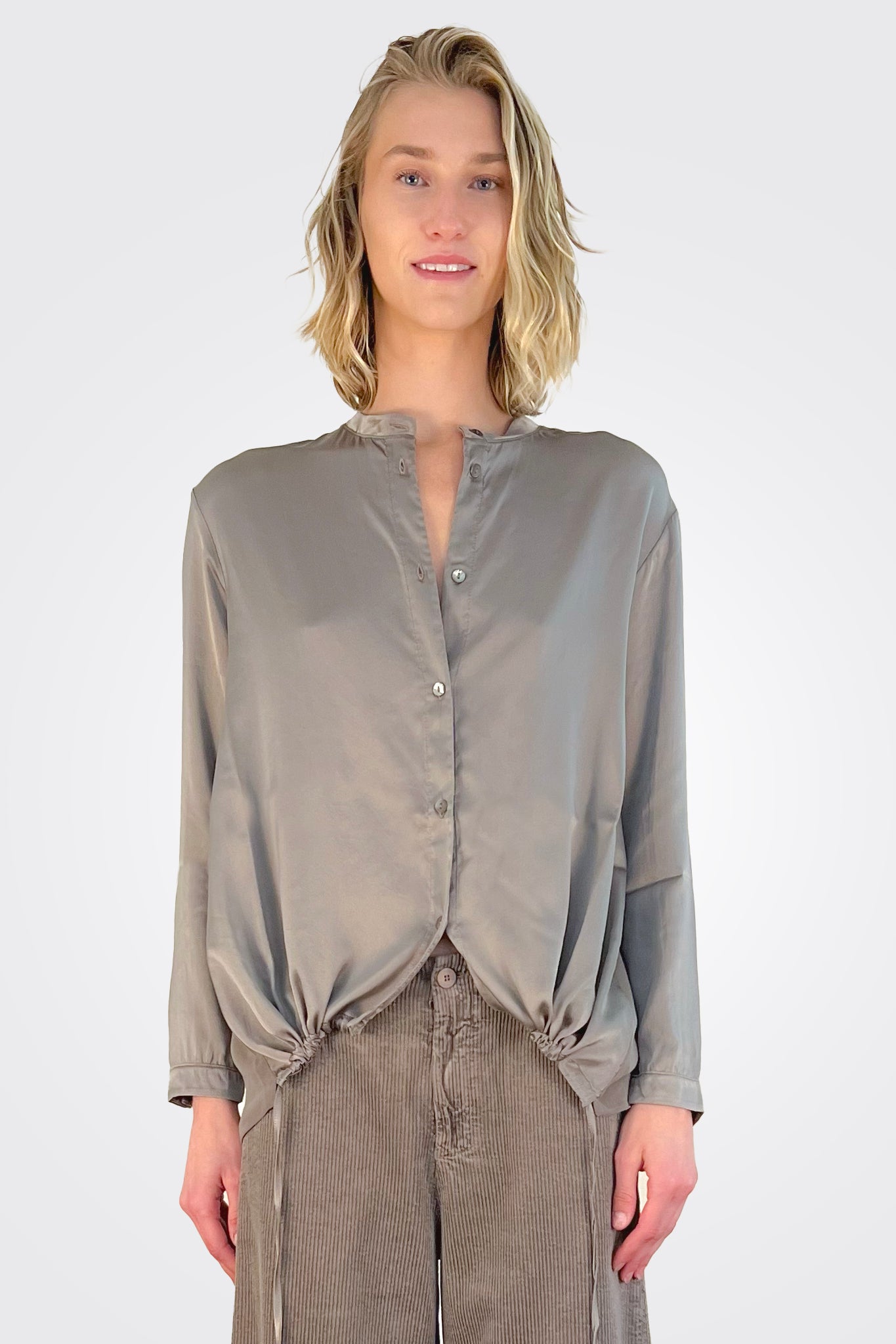 Button Down Tie Shirt - Forest by Transit Par-Such — view 5