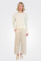 Wide Leg Corduroy Trousers - Sand by Transit Par-Such | 25 South Boutiques