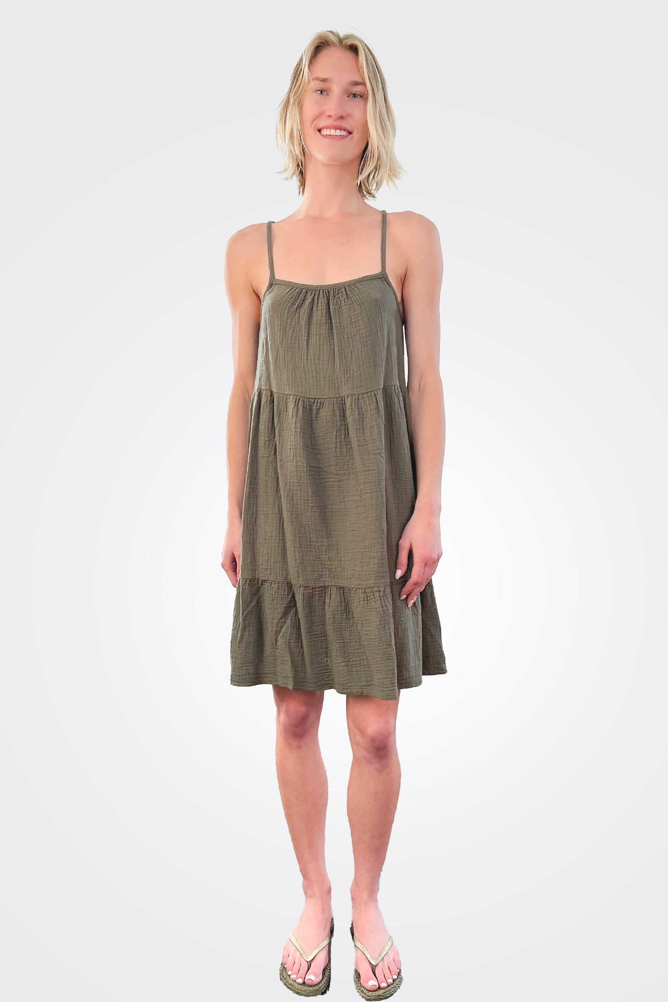 Cami Tiered Dress - Troops by Bobi | 25 South Boutiques