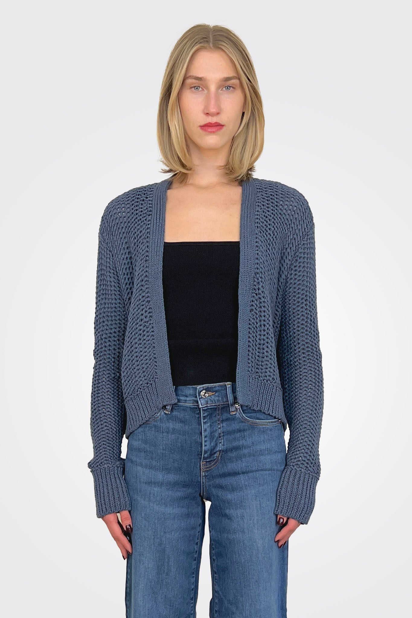 Maura Cropped Cardi - Twilight Sky by Wooden Ships | 25 South Boutiques