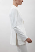 Valbella Tech Stretch Blazer - White by Elaine Kim — alternate view