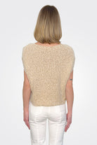 Boucle Gold Knit Sweater - Beige by Twinset — alternate view