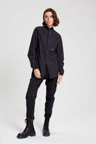 Button Down Blouse - Original Jet Black by Umit Unal — view 4