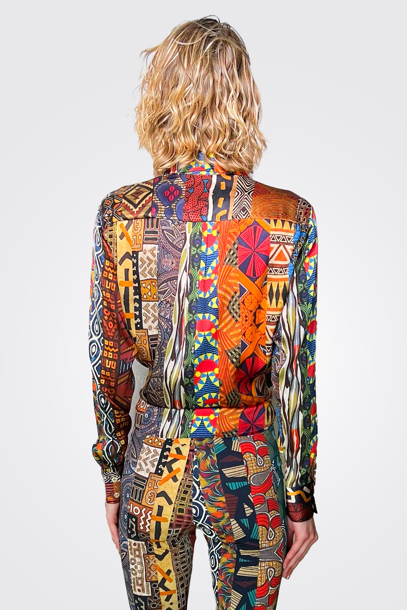 Heather Blouse - Africa Print by Unbreakable Evolution — alternate view