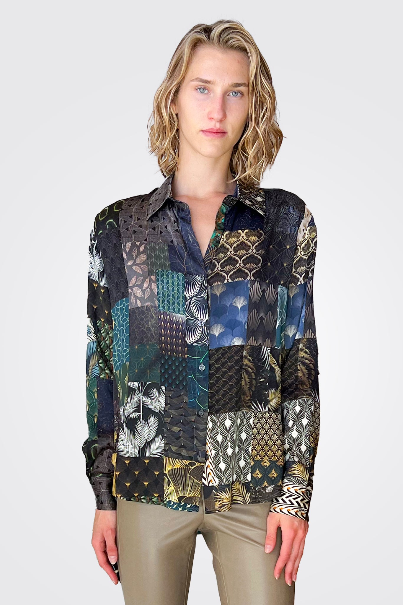 Heather Blouse - Moire Print by Unbreakable Evolution | 25 South Boutiques