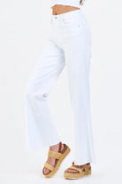 Fiona Super High Rise Wide Leg Jeans - White by Dear John — view 3