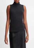 Sleeveless Turtleneck Top - Black by Vince | 25 South Boutiques