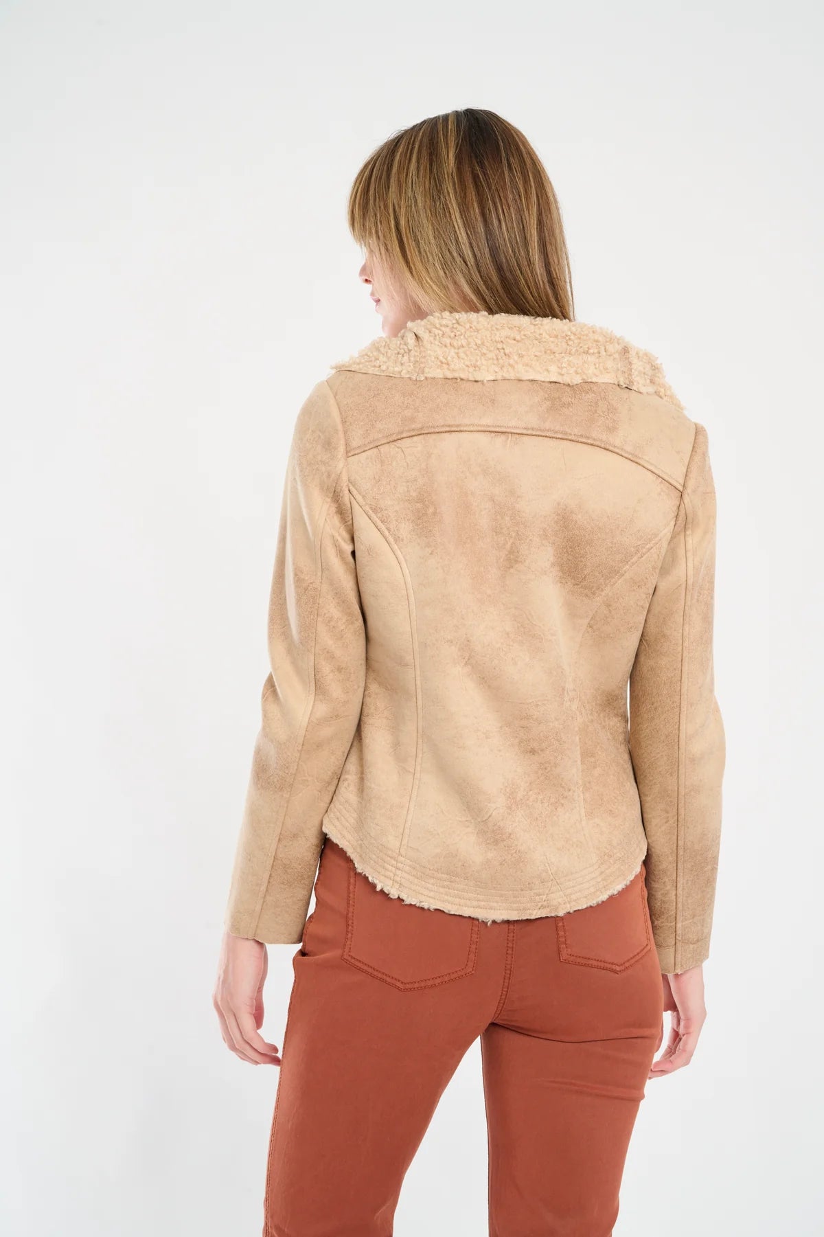 Wylder Shearling Jacket - Vanilla Bean by Marrakech — alternate view