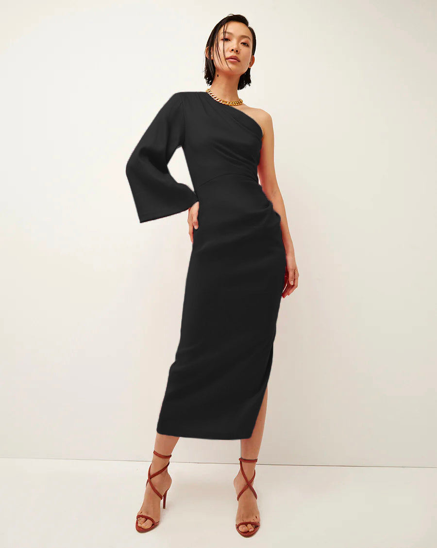 Patsy Linen Dress - Black by Veronica Beard | 25 South Boutiques