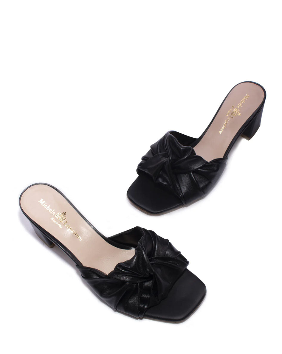 Verona Open Toe Sandal - Black by Michele Lopriore — view 3
