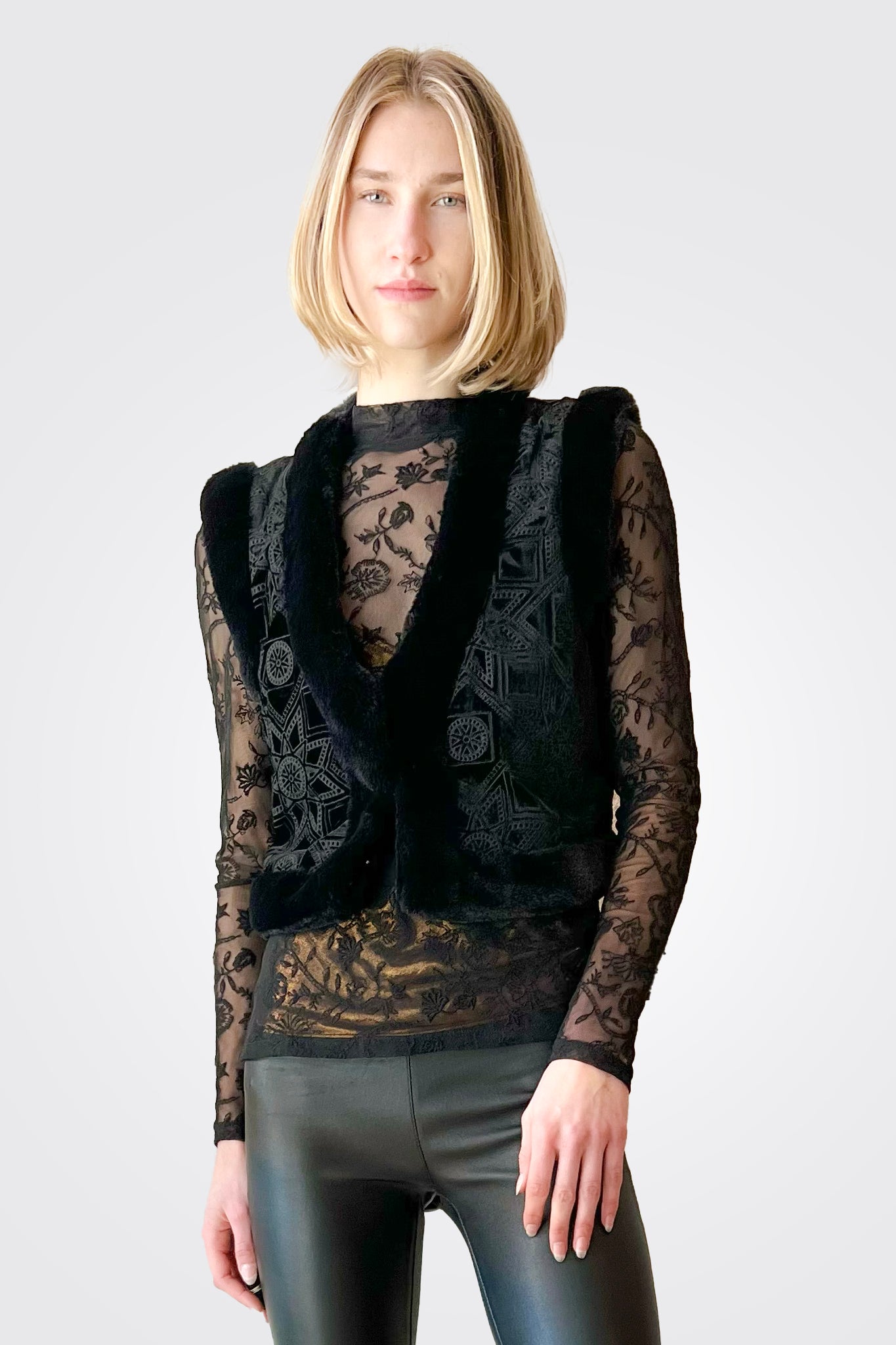 Morningside Silk Vest - Black by Johnny Was | 25 South Boutiques