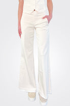 Flare Trousers - White Sand by European Culture — alternate view