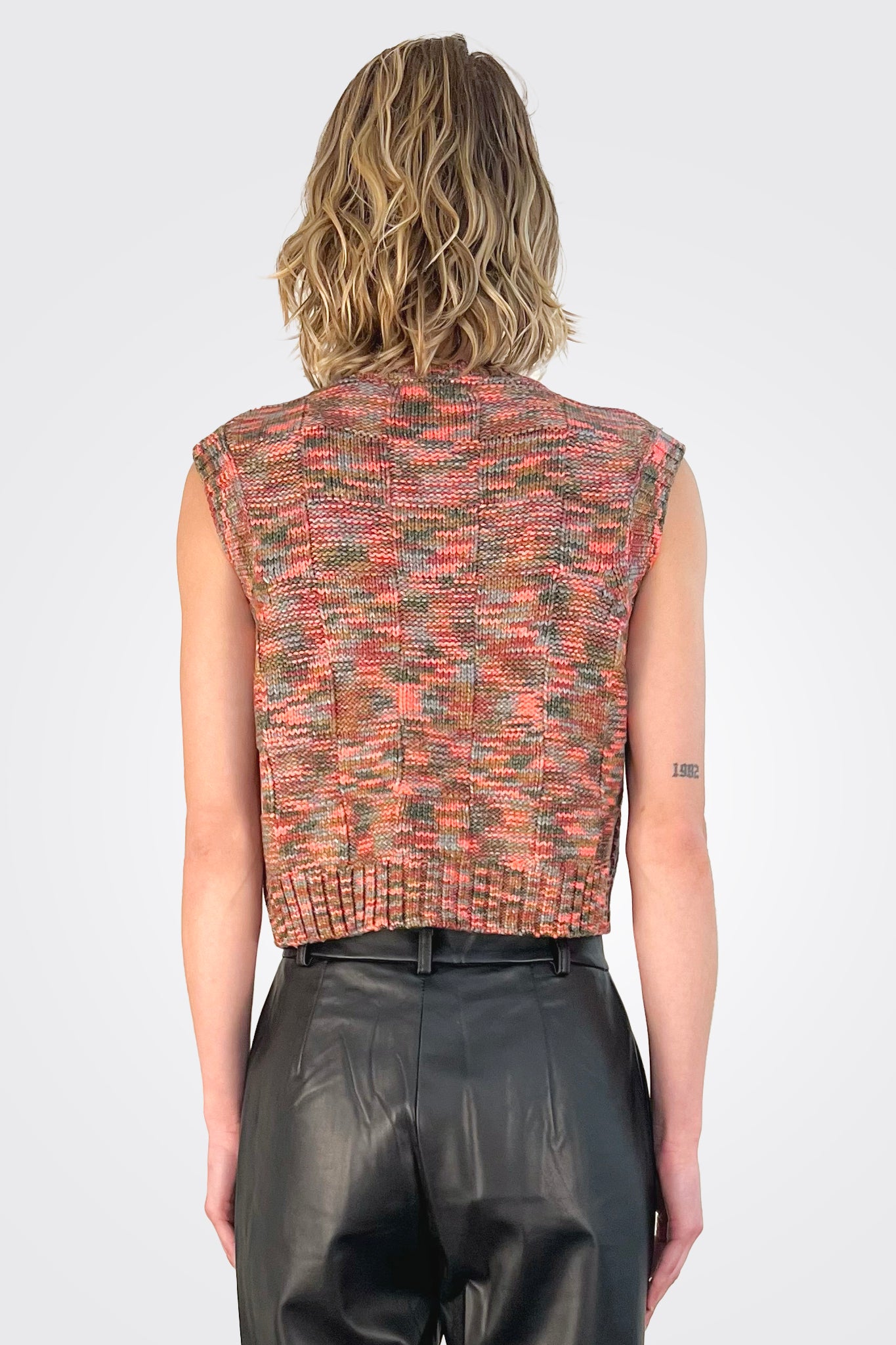 Kate Sweater Vest - Multi by Steve Madden — alternate view