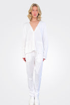 Light Sweat Pants - White by Kristensen | 25 South Boutiques