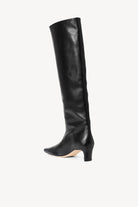 Wally Tall Leather Boot - Black by STAUD — view 3