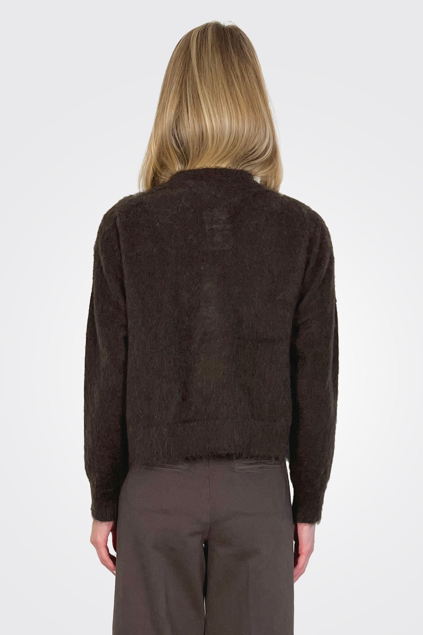 Wool Alpaca Soft Cardigan - Wen by D. Exterior — alternate view