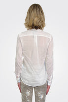 Mandarin Collar Shirt - Bianco by Forte Forte — view 5