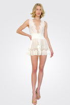 Virginia Smocked Coverup - White by Ramy Brook | 25 South Boutiques