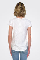 V Neck Tee - White by Dylan — alternate view
