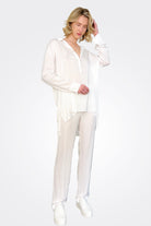 Silk Oversized Button Down - White by Private 0204 — alternate view