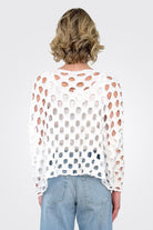 Lula Cutout Pullover - White by Shannon Passero — alternate view