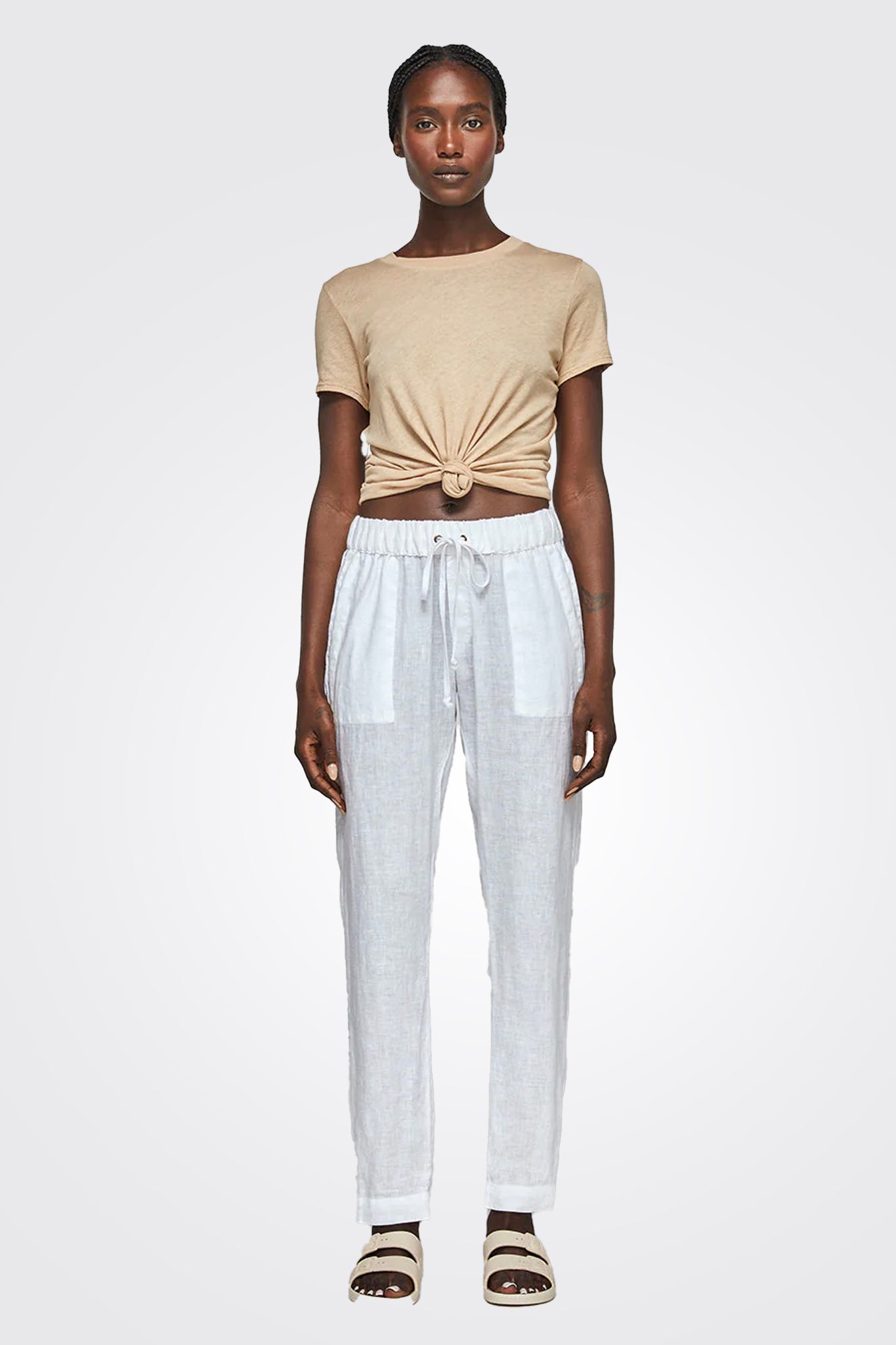 Easy Linen Pant - White by Enza Costa | 25 South Boutiques
