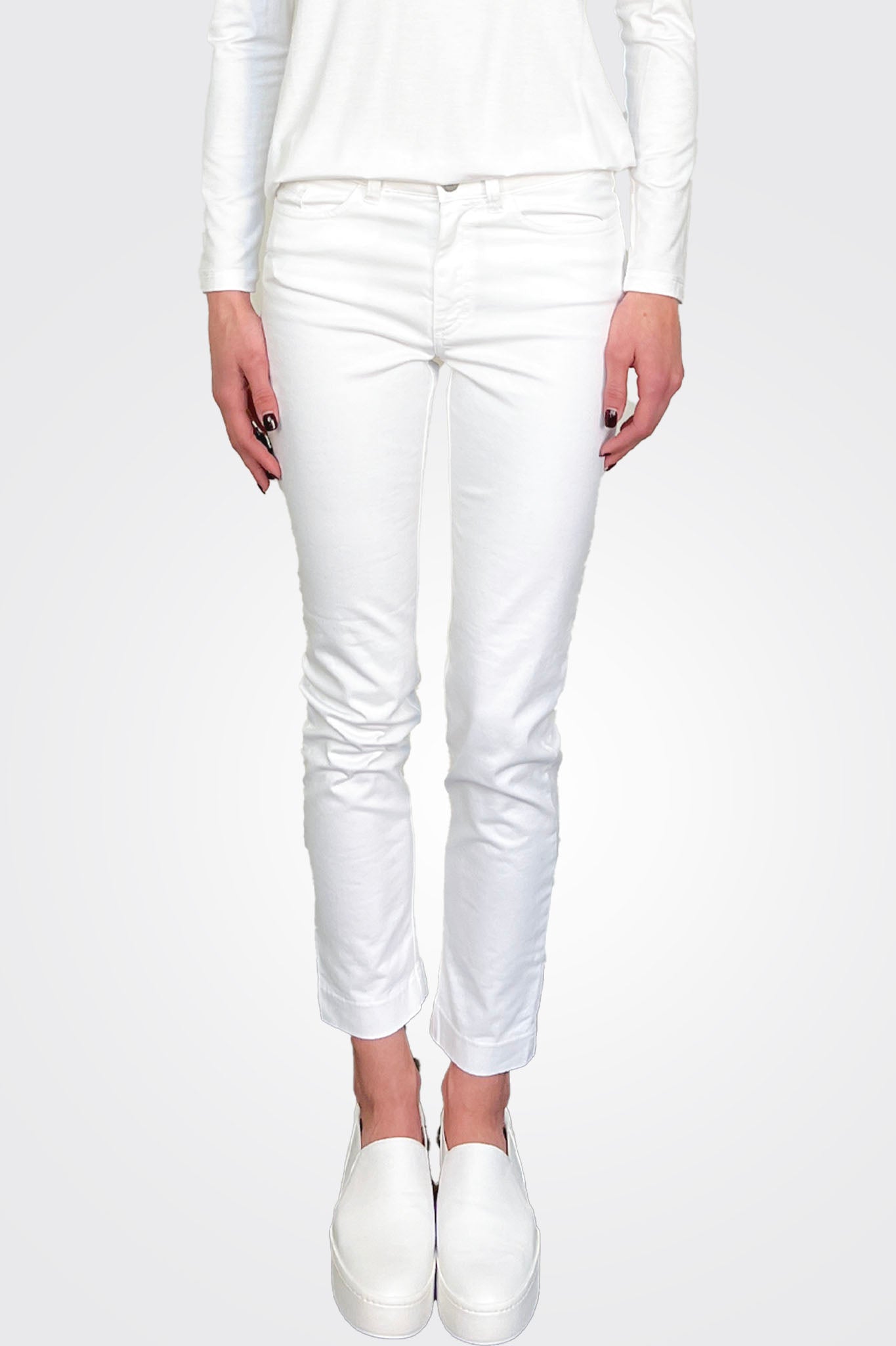 Five Pocket Trousers - White by Hubert Gasser — alternate view