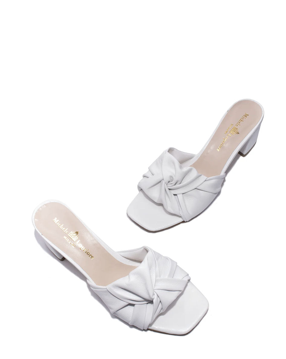 Verona Open Toe Sandal - White by Michele Lopriore — view 3