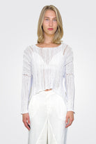 Knit Tunic - White by Studio B3 | 25 South Boutiques