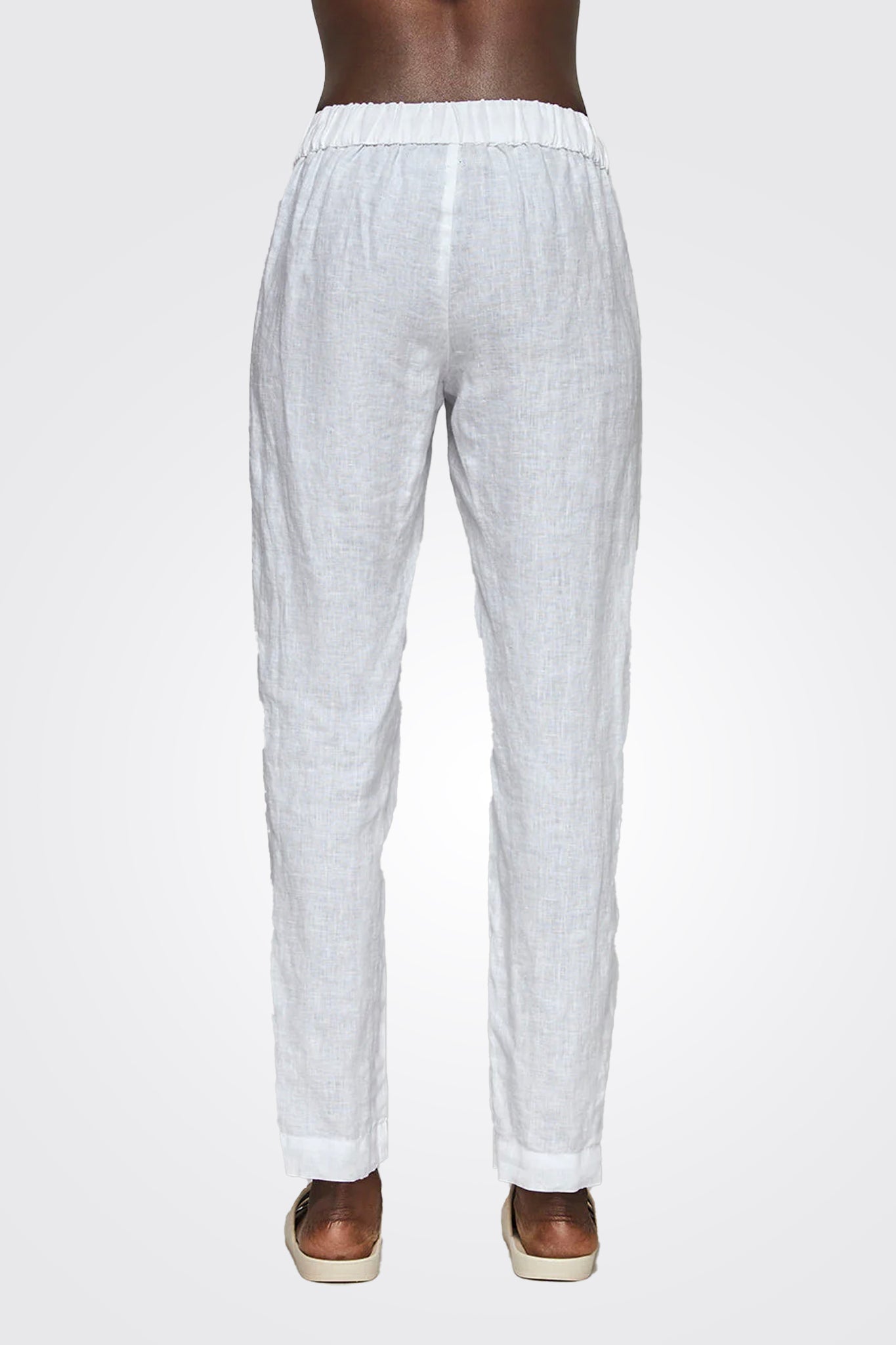 Easy Linen Pant - White by Enza Costa — view 4