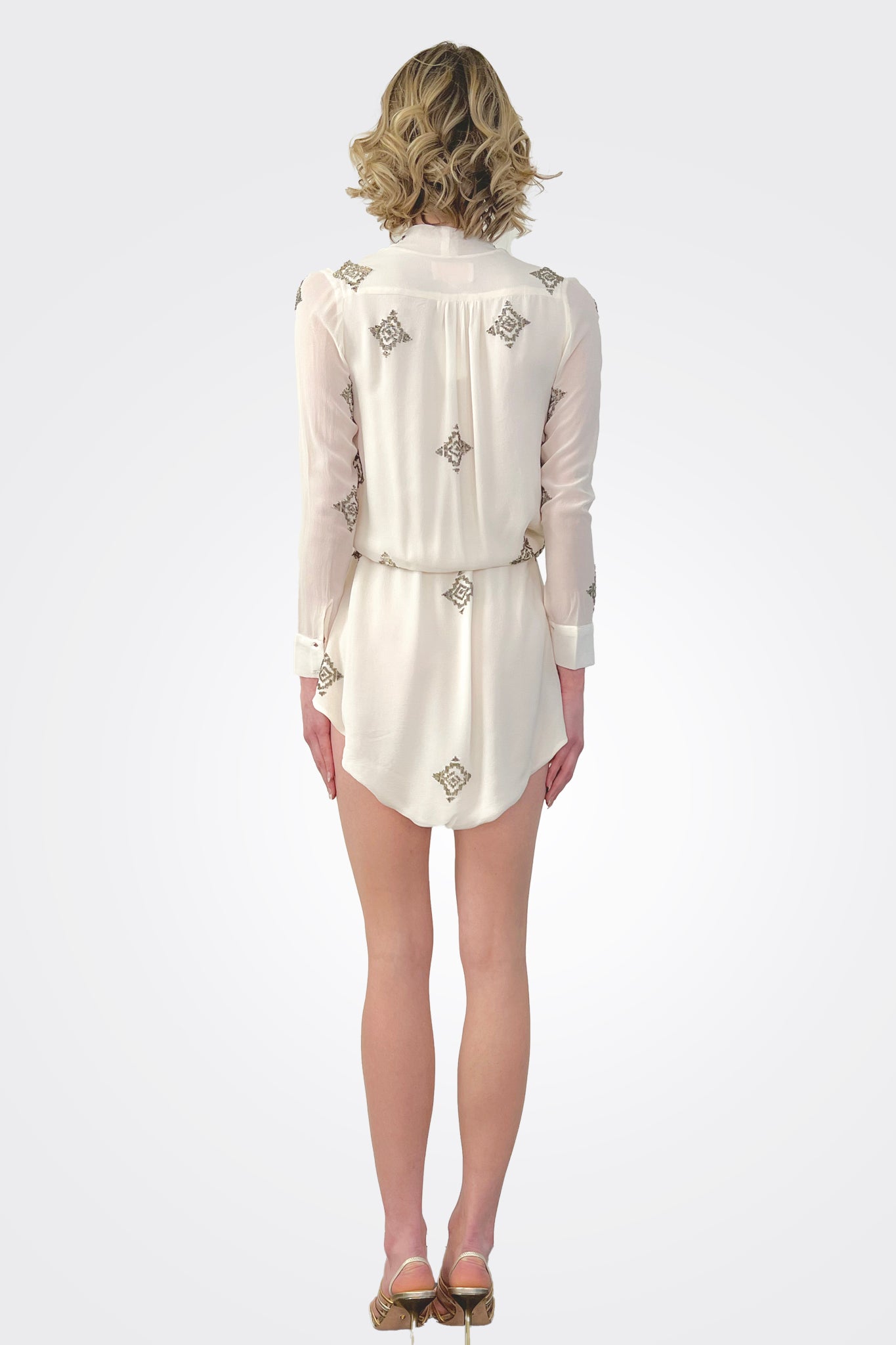Tunic Dress - White by Rococo Sand — view 4